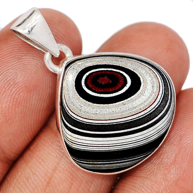 1.2" Fordite Detroit Agate Pendants - FDAP537