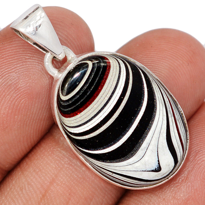 1.3" Fordite Detroit Agate Pendants - FDAP538