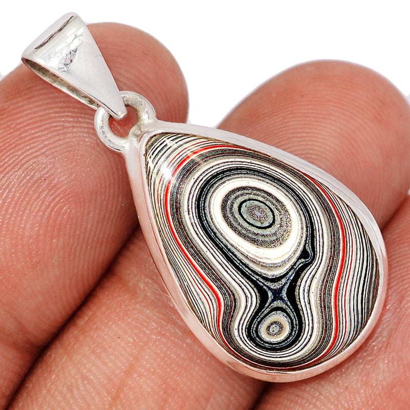 1.5" Fordite Detroit Agate Pendants - FDAP541