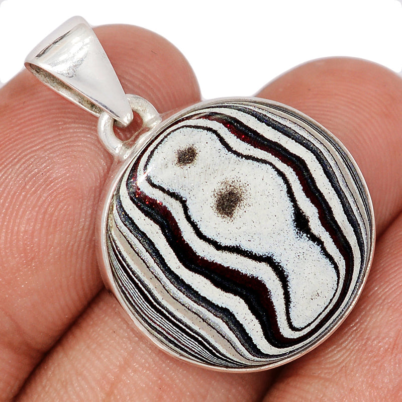 1.2" Fordite Detroit Agate Pendants - FDAP542
