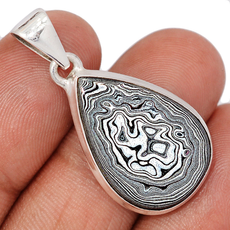 1.5" Fordite Detroit Agate Pendants - FDAP547