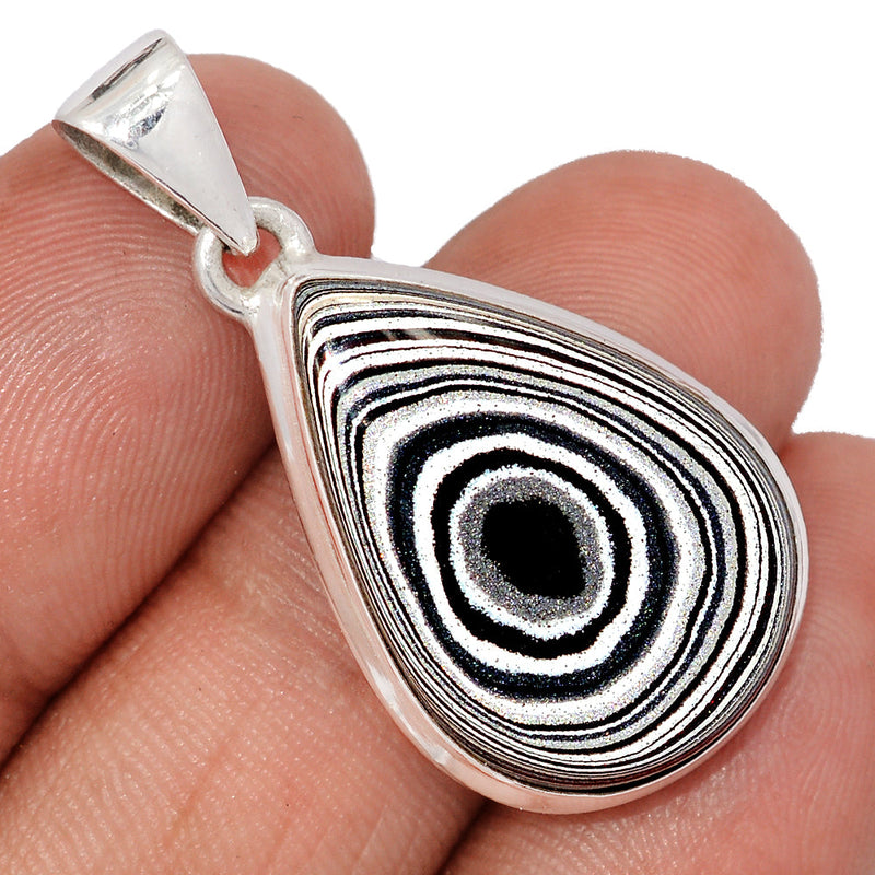 1.5" Fordite Detroit Agate Pendants - FDAP549