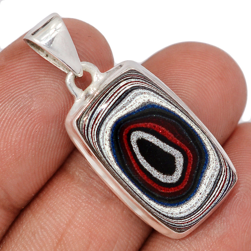1.3" Fordite Detroit Agate Pendants - FDAP550