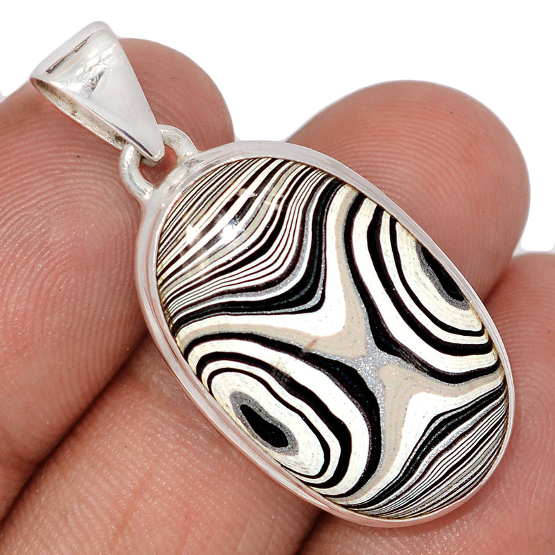 1.5" Fordite Detroit Agate Pendants - FDAP553