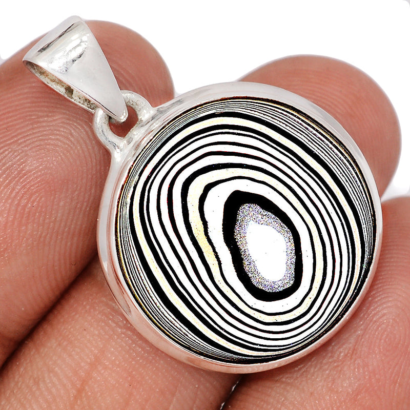 1.3" Fordite Detroit Agate Pendants - FDAP554