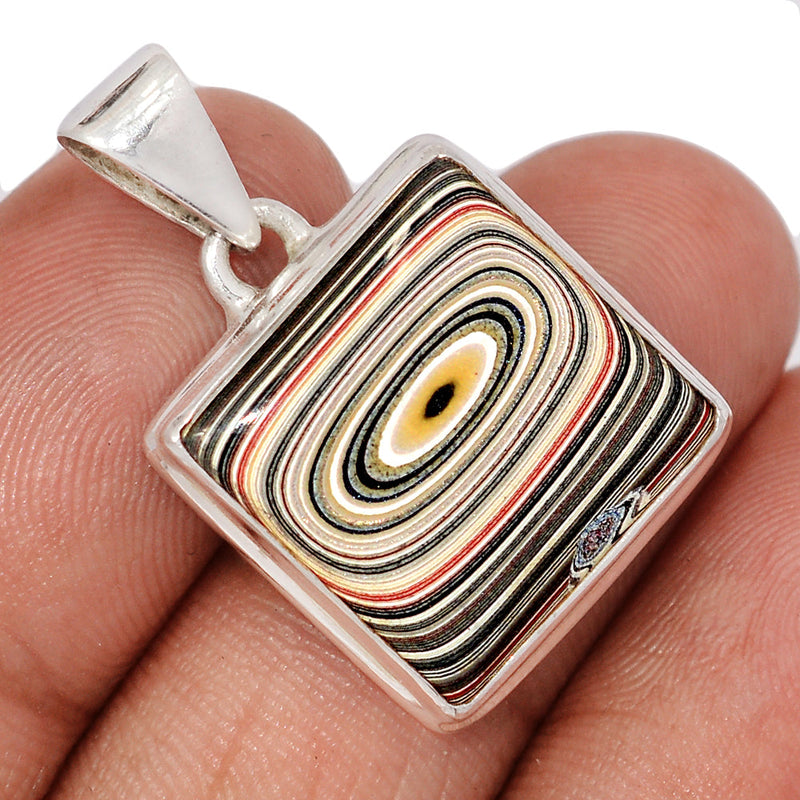 1.2" Fordite Detroit Agate Pendants - FDAP555