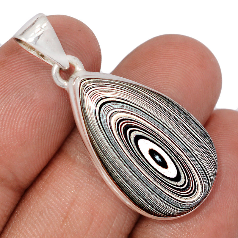 1.5" Fordite Detroit Agate Pendants - FDAP558