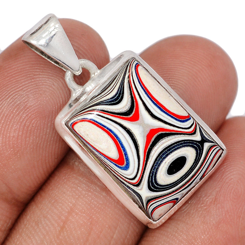 1.3" Fordite Detroit Agate Pendants - FDAP559