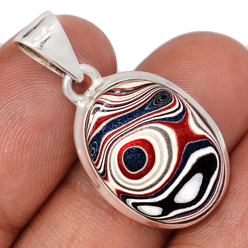 1.2" Fordite Detroit Agate Pendants - FDAP560