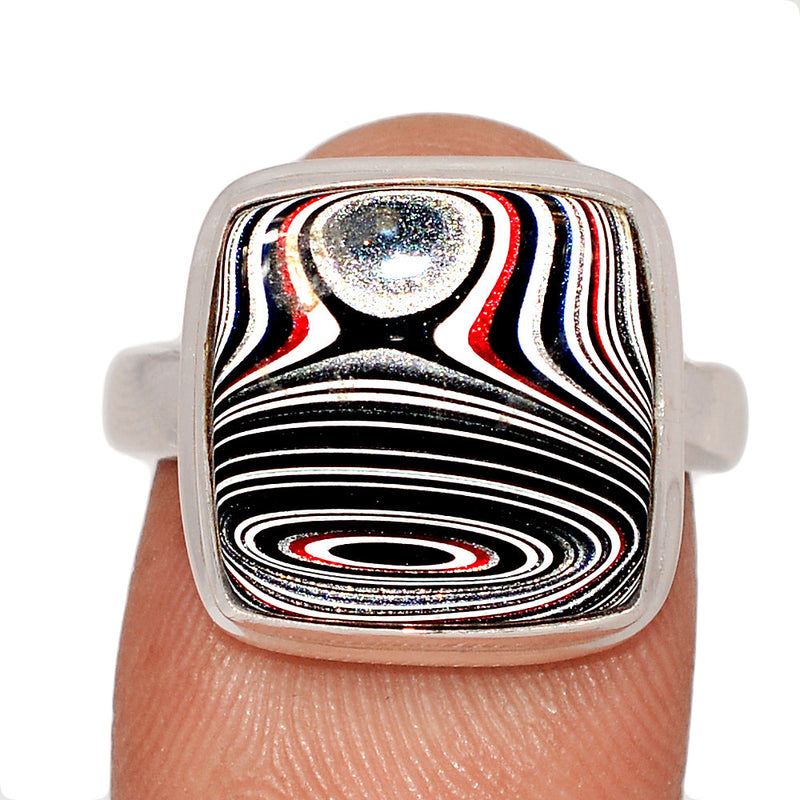 Fordite Detroit Agate Ring - FDAR372