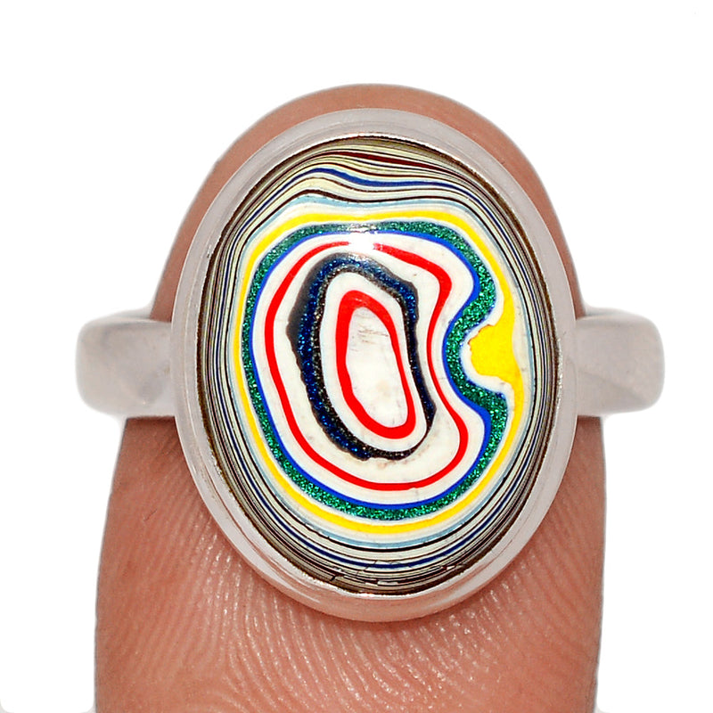 Fordite Detroit Agate Ring - FDAR375