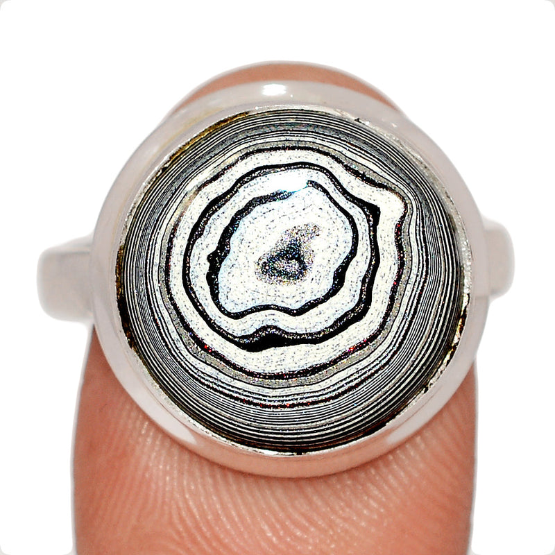 Fordite Detroit Agate Ring - FDAR377