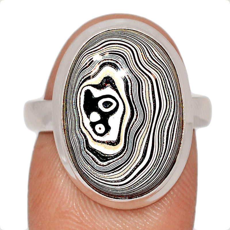 Fordite Detroit Agate Ring - FDAR380