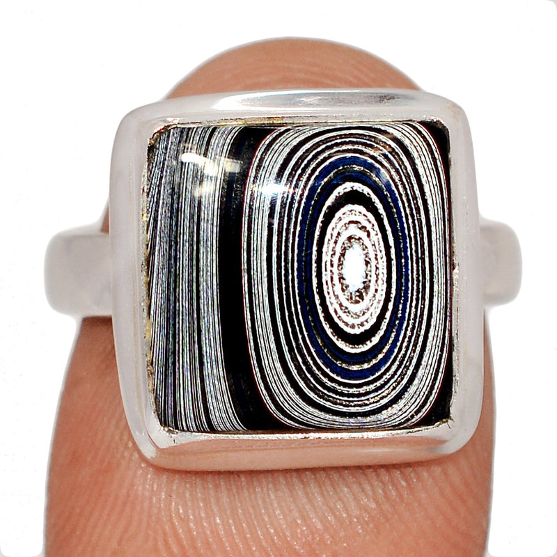 Fordite Detroit Agate Ring - FDAR382