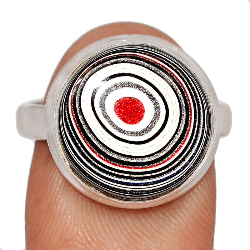 Fordite Detroit Agate Ring - FDAR384