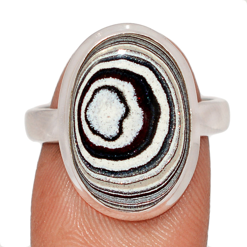 Fordite Detroit Agate Ring - FDAR391