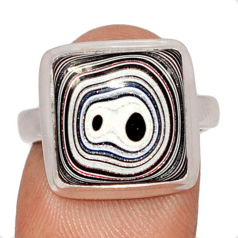 Fordite Detroit Agate Ring - FDAR395