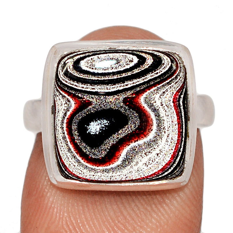 Fordite Detroit Agate Ring - FDAR399