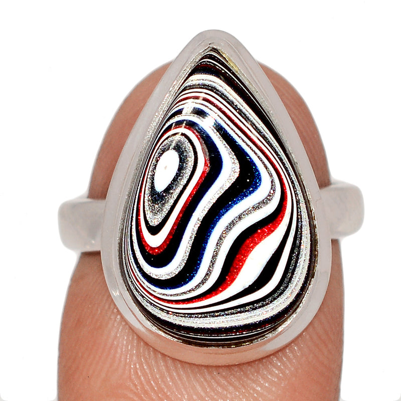 Fordite Detroit Agate Ring - FDAR401