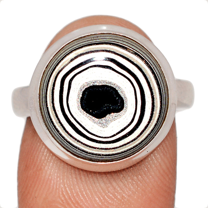 Fordite Detroit Agate Ring - FDAR407