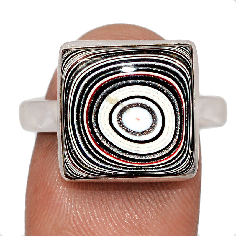 Fordite Detroit Agate Ring - FDAR411