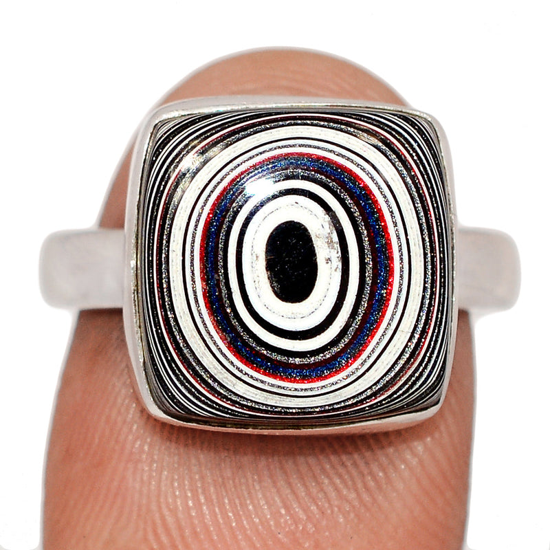 Fordite Detroit Agate Ring - FDAR412