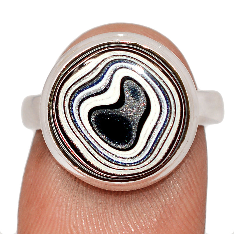Fordite Detroit Agate Ring - FDAR413