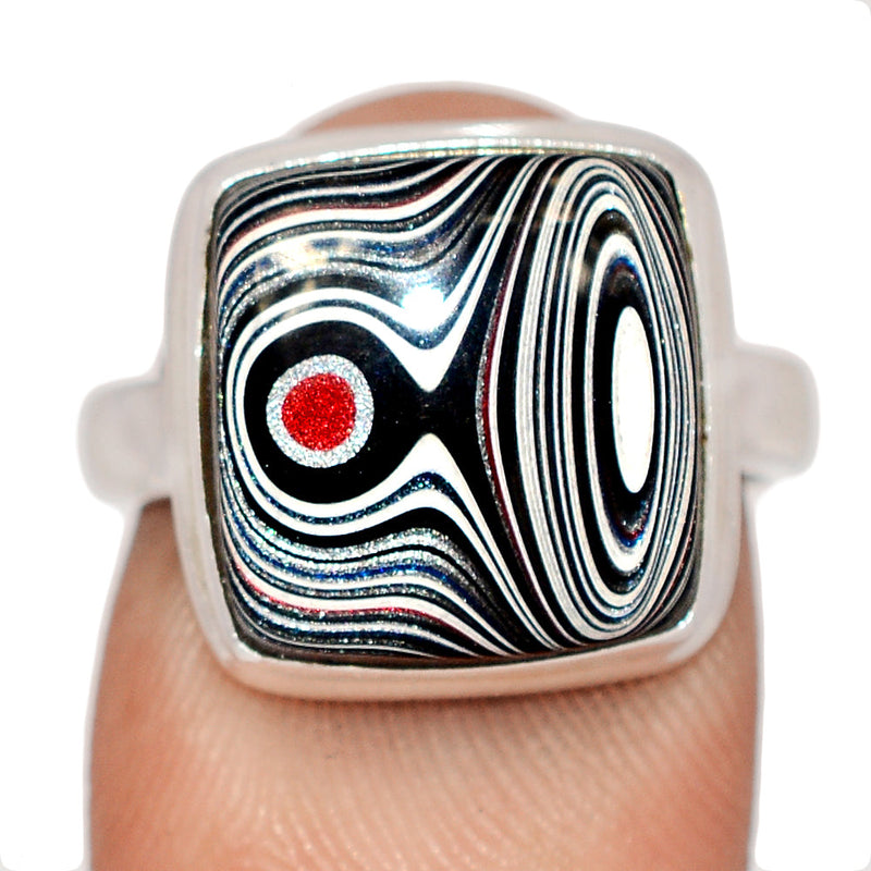 Fordite Detroit Agate Ring - FDAR414