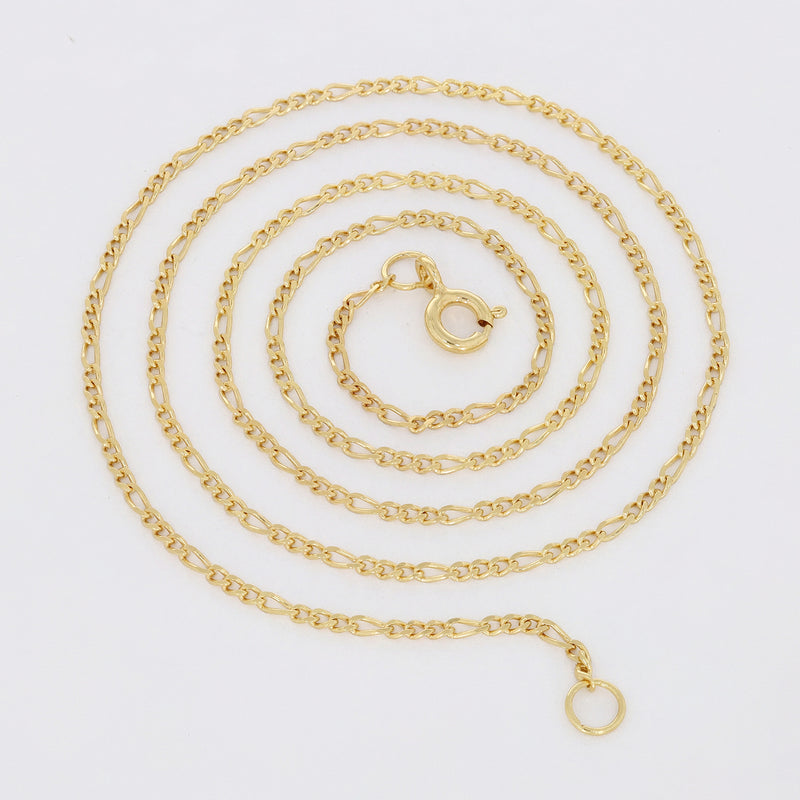 2.5 Micron 18k Gold Vermeil - Figaro Chain - FG102