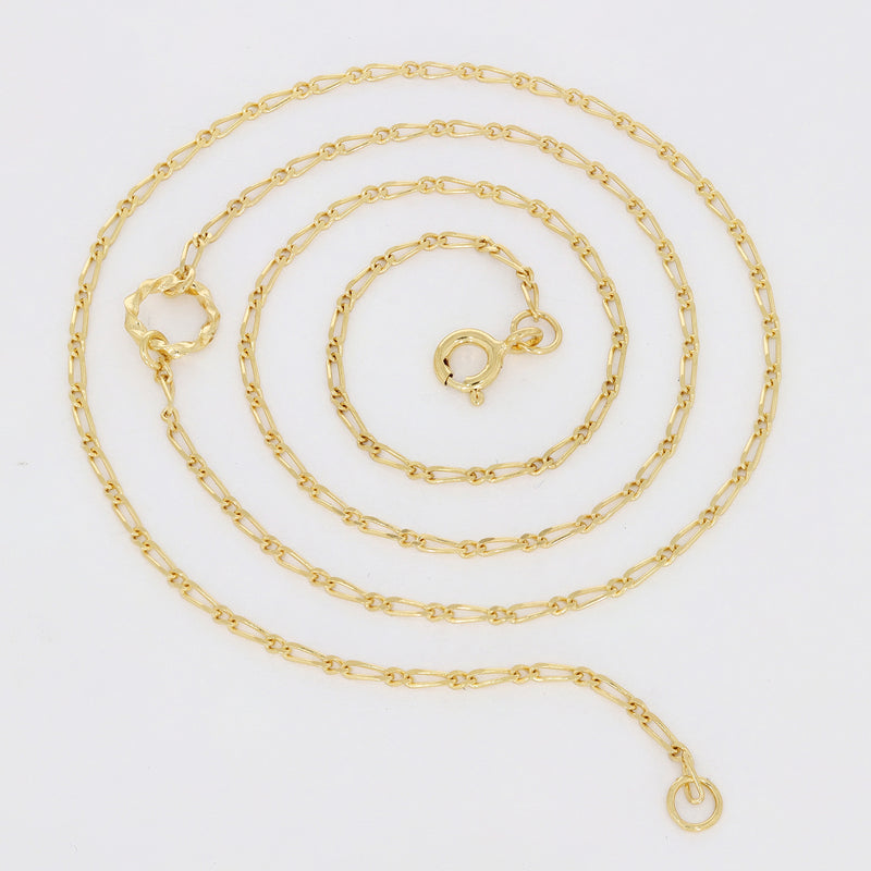 2.5 Micron 18k Gold Vermeil - Figaro Chain - FG103