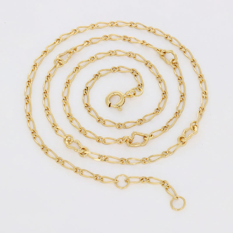 2.5 Micron 18k Gold Vermeil - Figaro Chain - FG104