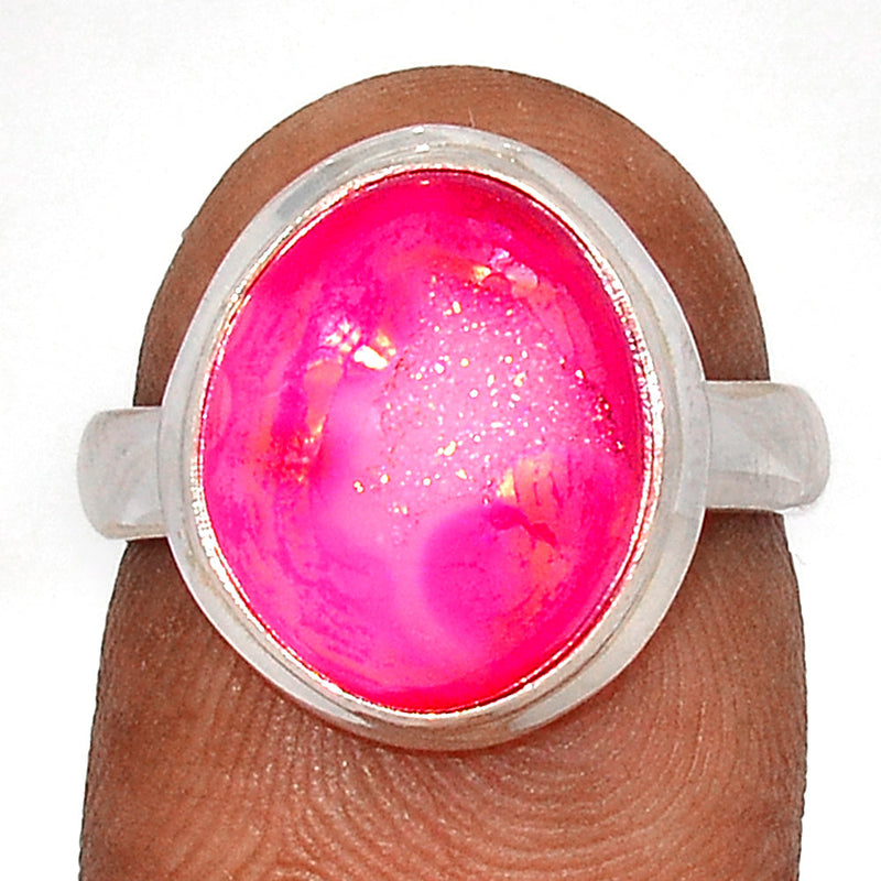 Fleece PInk Aura Druzy Ring - FPDR208
