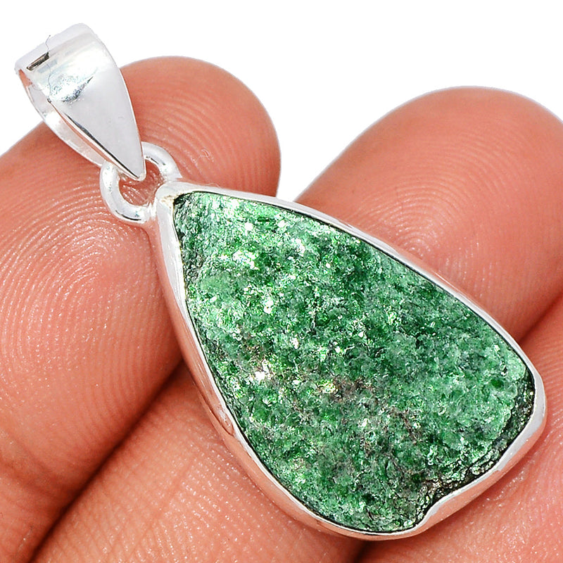 1.5" Fuchsite Green Muscovite Pendants - FUKP301