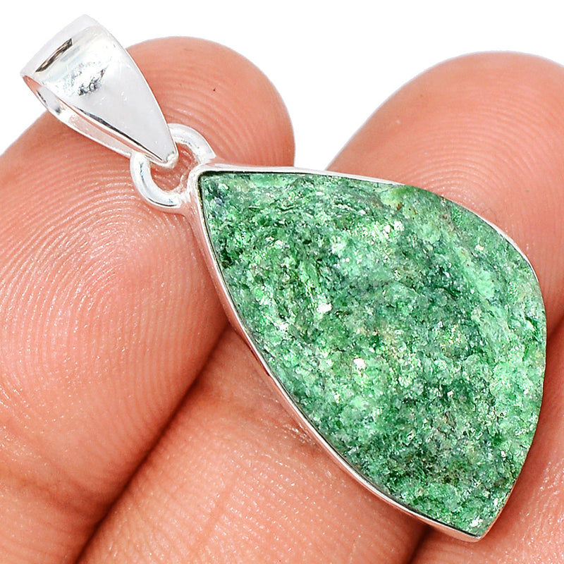 1.5" Fuchsite Green Muscovite Pendants - FUKP318