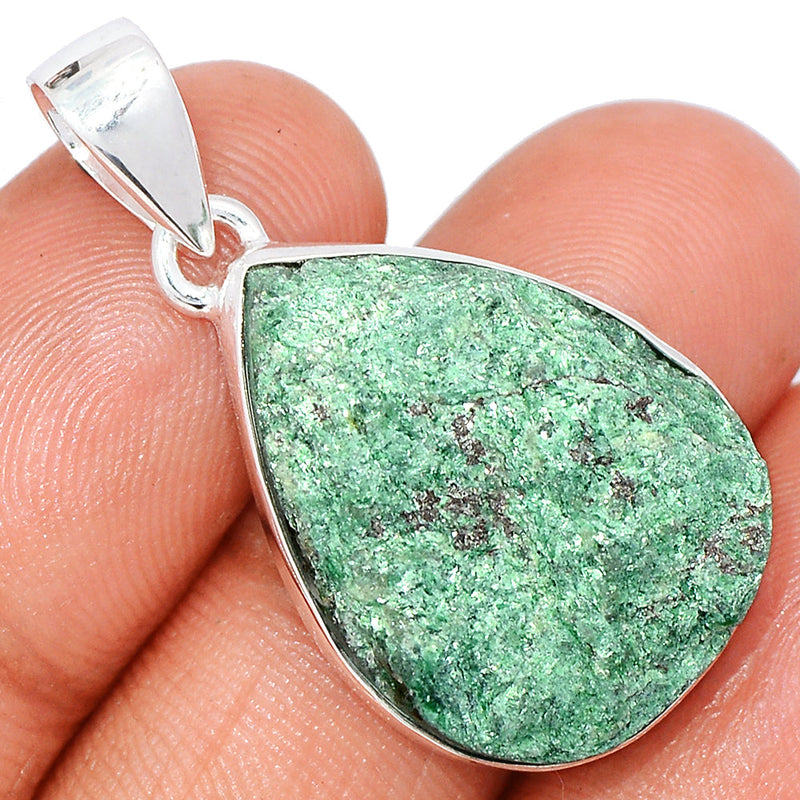 1.5" Fuchsite Green Muscovite Pendants - FUKP320