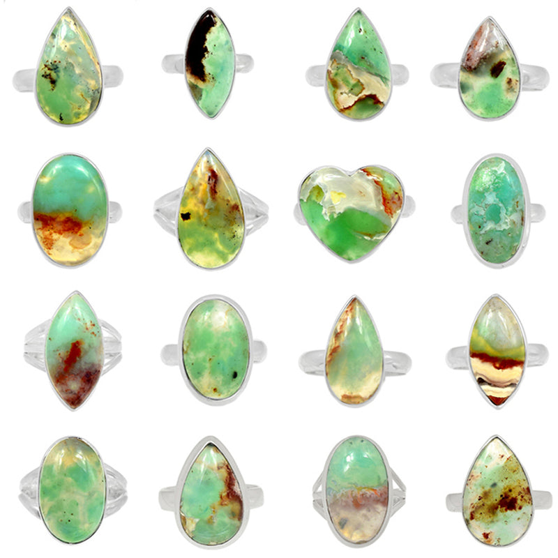 100 Grams Mix Lot - Aquaprase Rings - GAAFR4