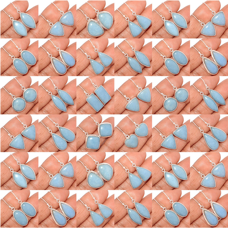 50 Pieces Mix Lot - Angelite Earrings - GANGE3