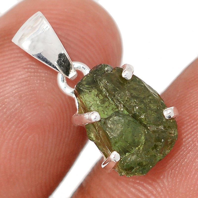 0.8" Green Apatite Rough Pendants - GATP1