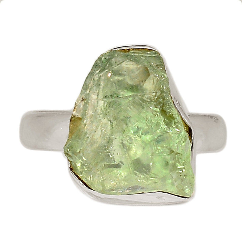 Green Amethyst Rough Ring - GARR334