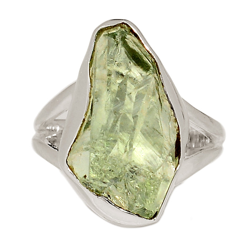 Green Amethyst Rough Ring - GARR335