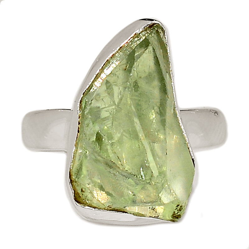 Green Amethyst Rough Ring - GARR337