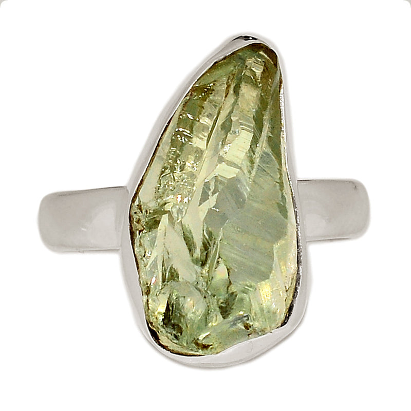 Green Amethyst Rough Ring - GARR339