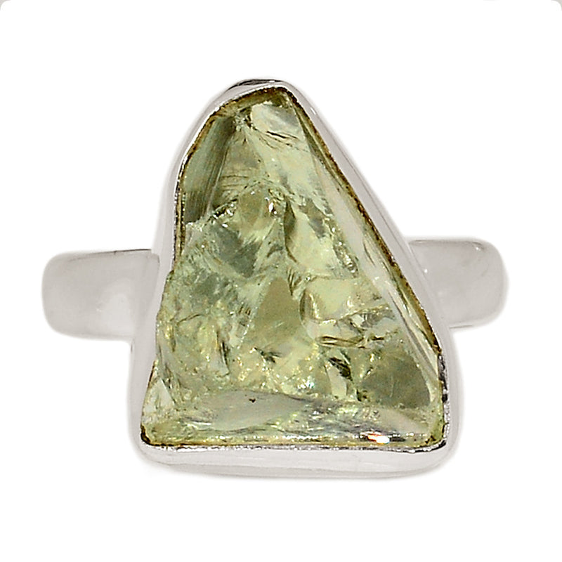 Green Amethyst Rough Ring - GARR341