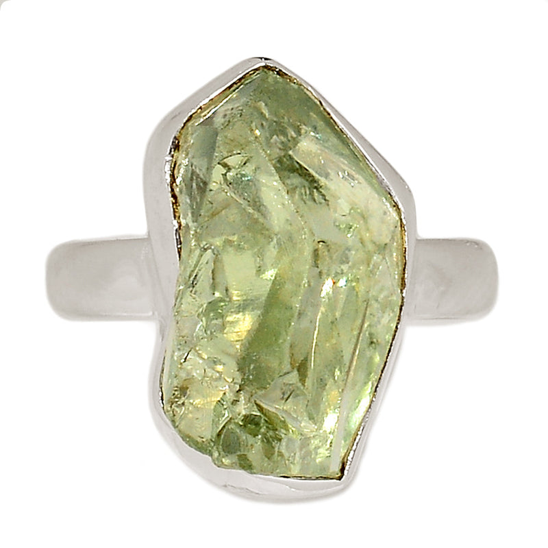 Green Amethyst Rough Ring - GARR342