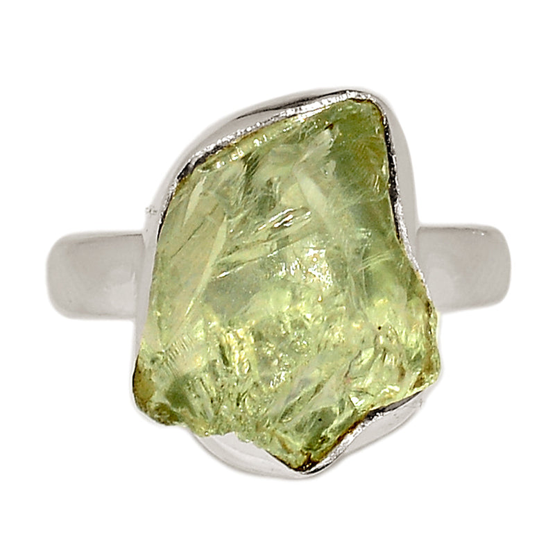 Green Amethyst Rough Ring - GARR344