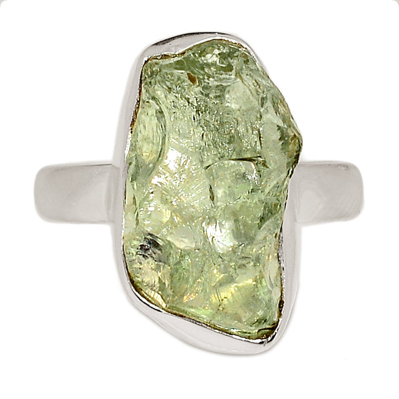 Green Amethyst Rough Ring - GARR345