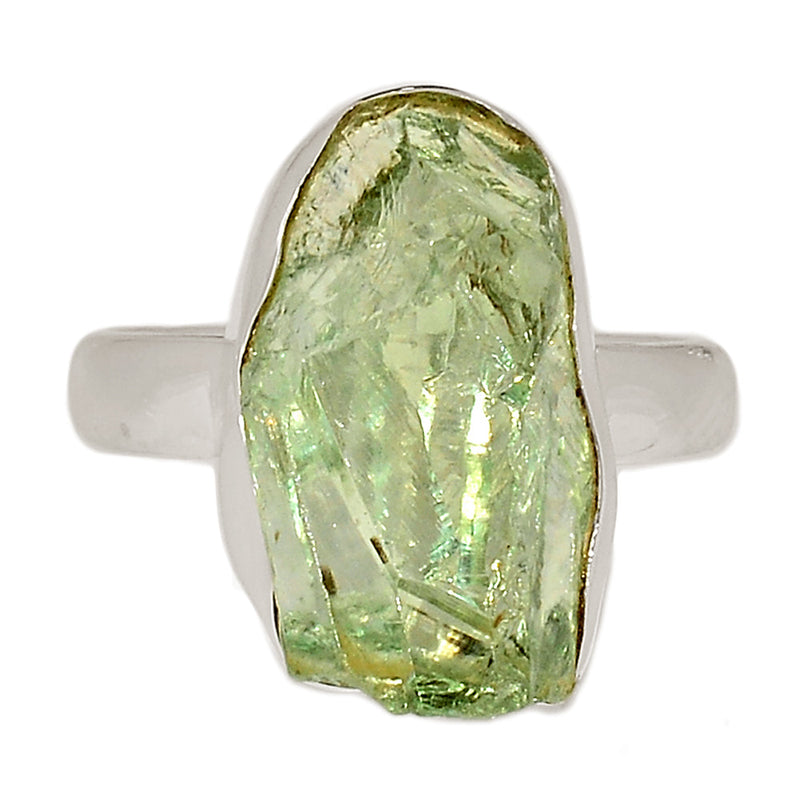 Green Amethyst Rough Ring - GARR346