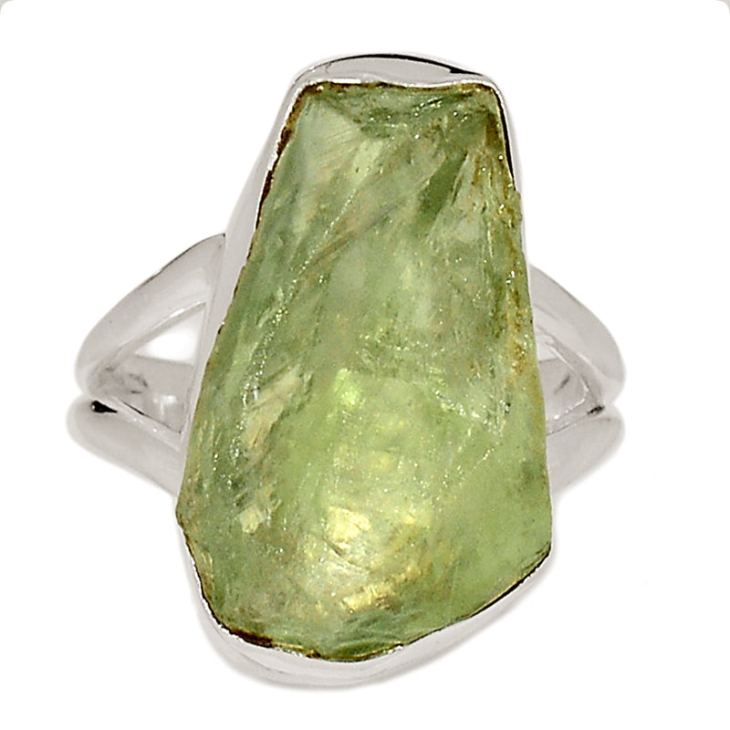 Green Amethyst Rough Ring - GARR351