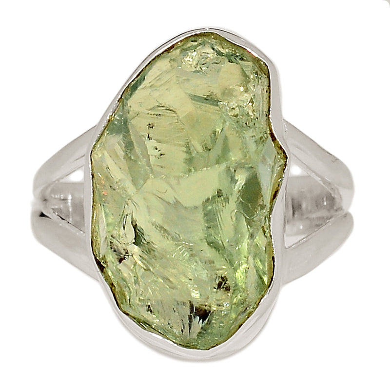 Green Amethyst Rough Ring - GARR352