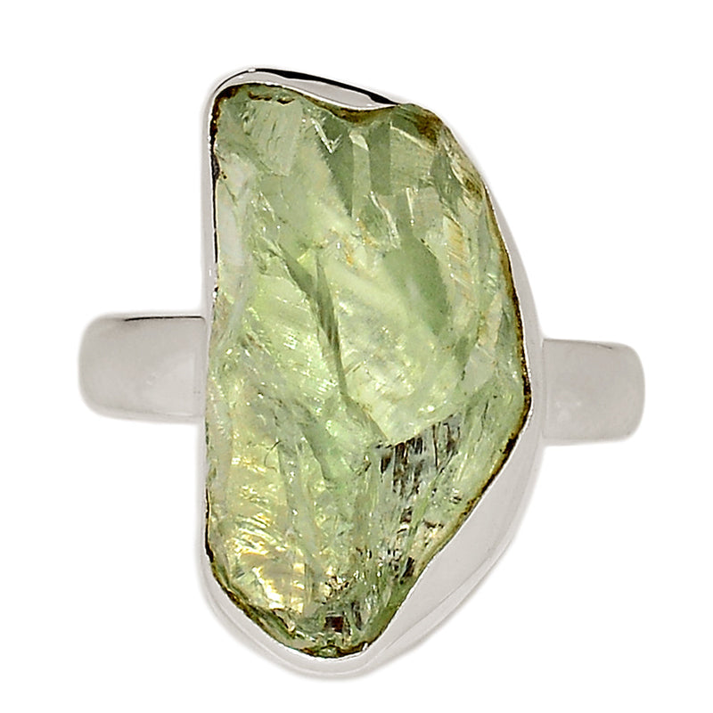 Green Amethyst Rough Ring - GARR353